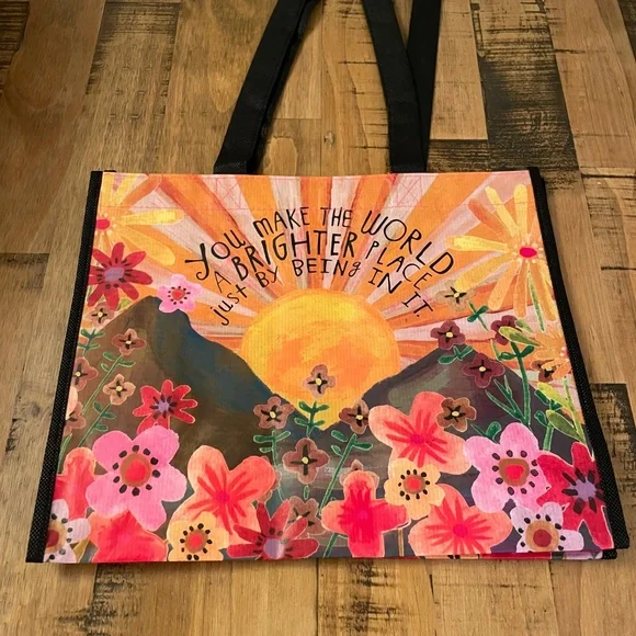 “Live Happy” Reusable Bags| set of 2 - Picture 4 of 10